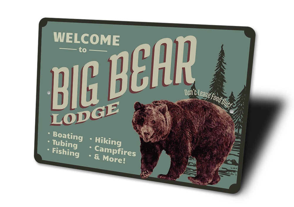 Big Bear Lodge Sign