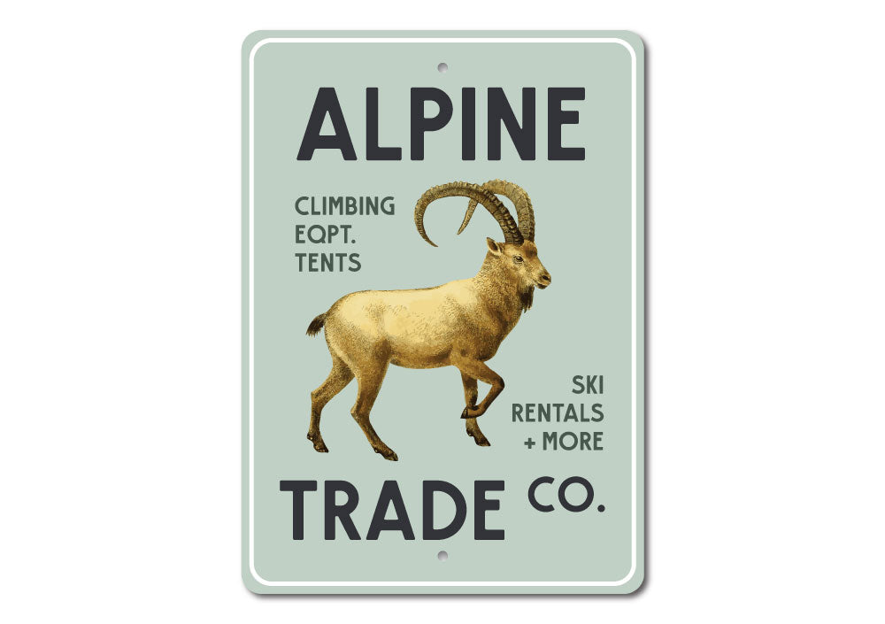 Alpine Trade Company Sign