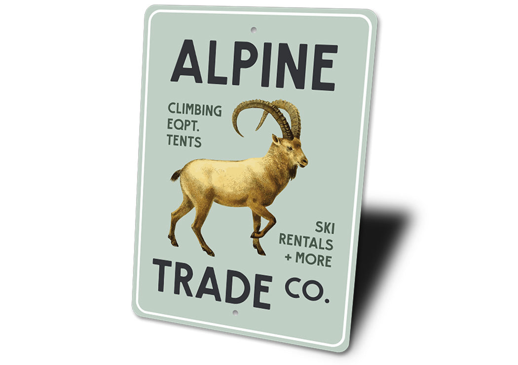 Alpine Trade Company Sign