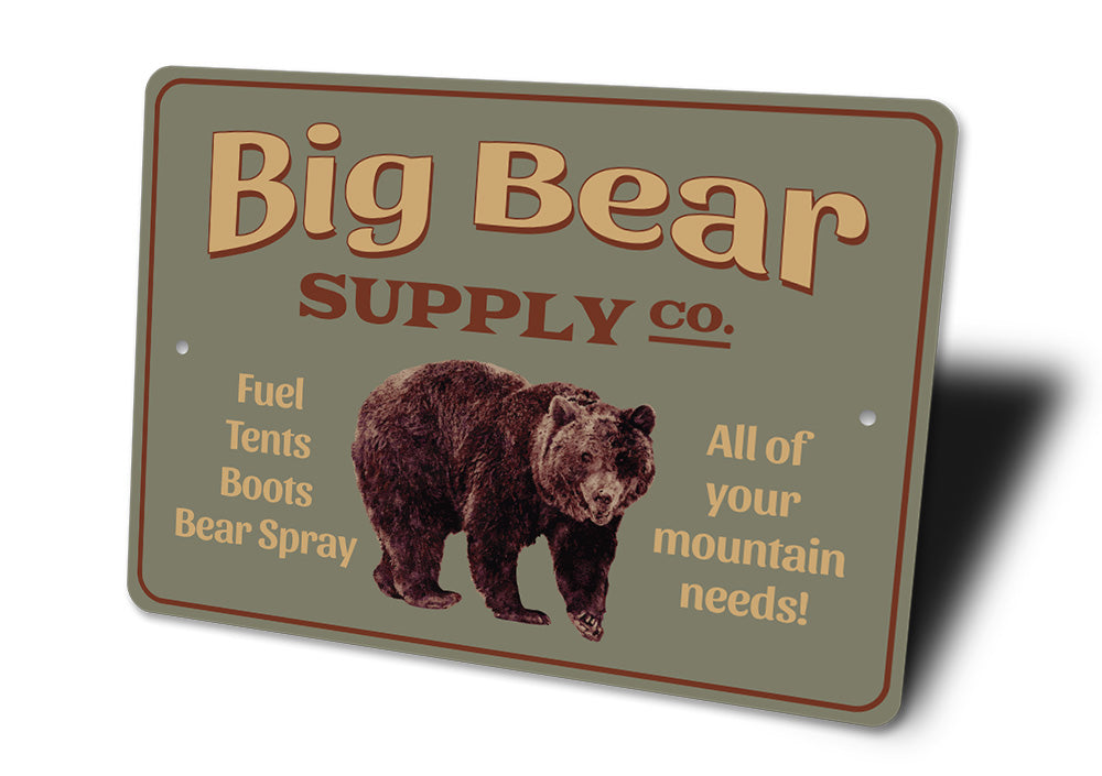 Big Bear Supply Company Sign