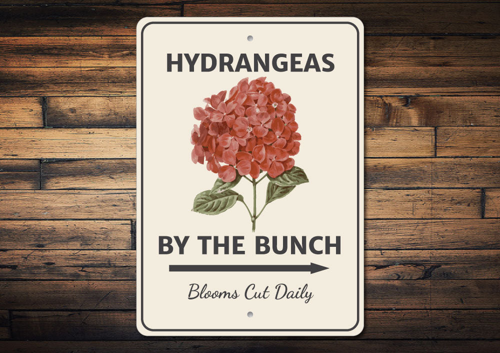 Hydrangeas by the Bunch Sign