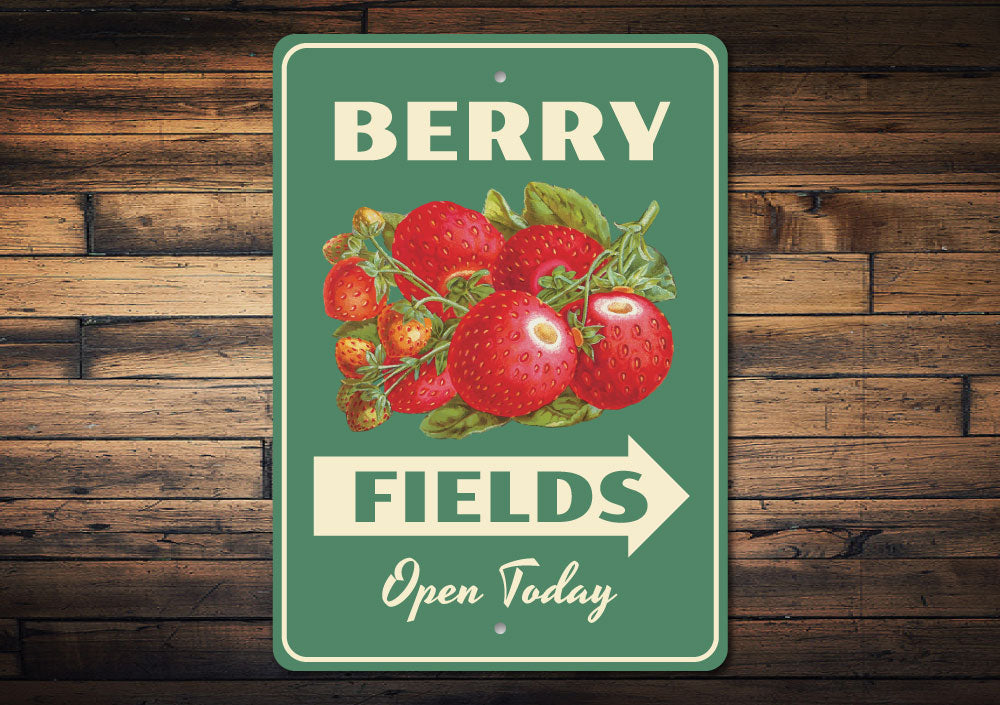 Berry Fields Sign