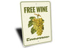 Free Wine Sign
