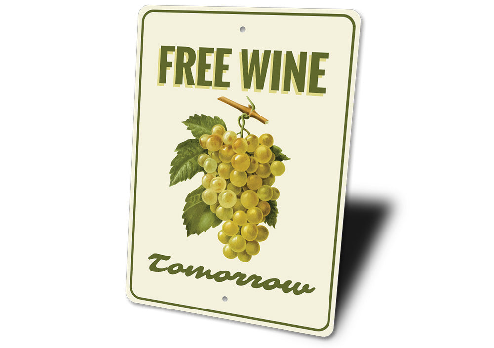 Free Wine Sign