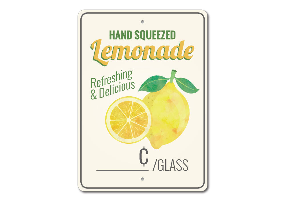 Hand Squeezed Lemonade Sign