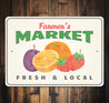 Farmer's Market Fruit Sign