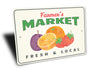 Farmer's Market Fruit Sign