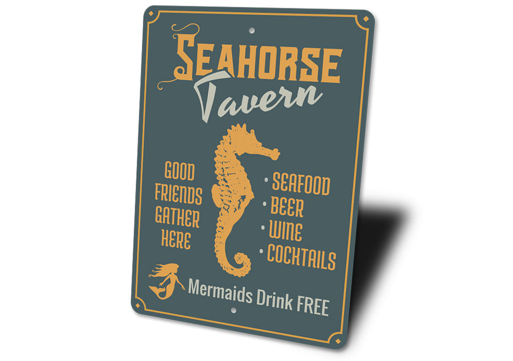 Seahorse Tavern Sign Aluminum Sign