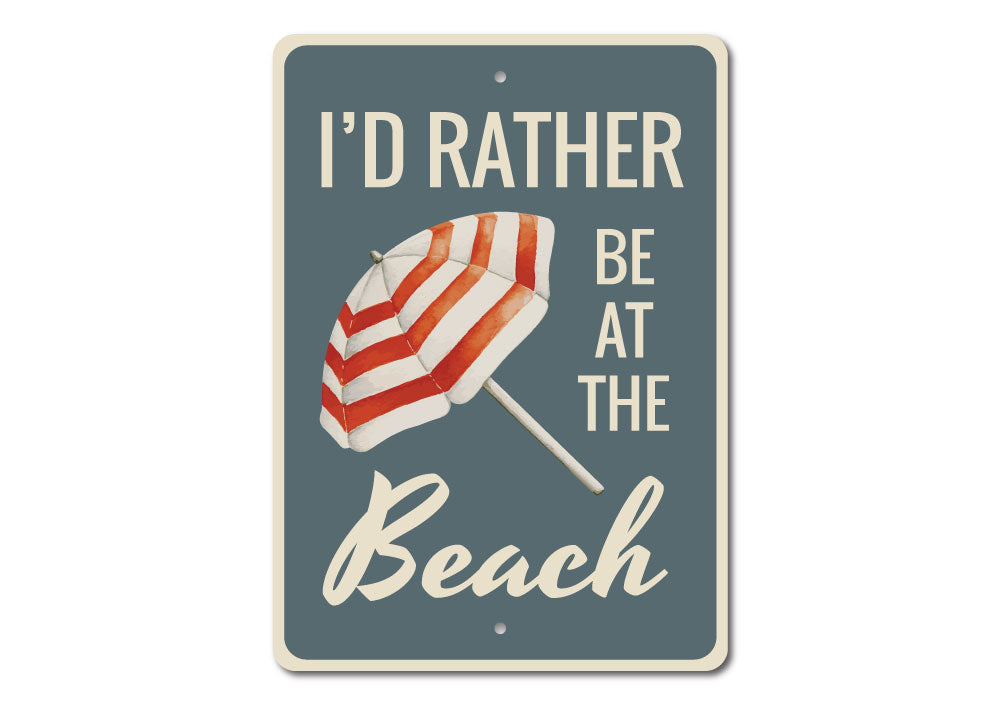 Beach Umbrella Sign