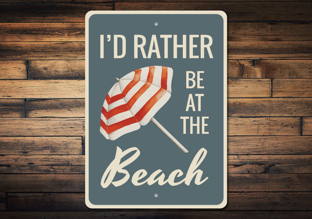 Beach Umbrella Sign