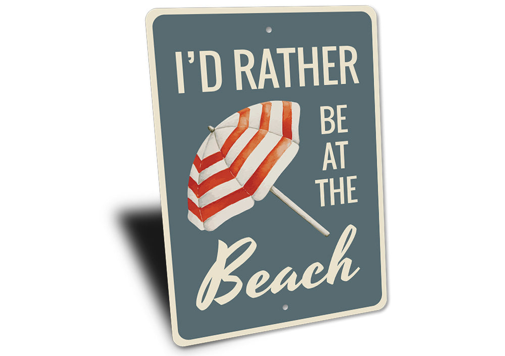 Beach Umbrella Sign