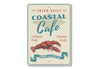 Coastal Cafe Lobster Sign