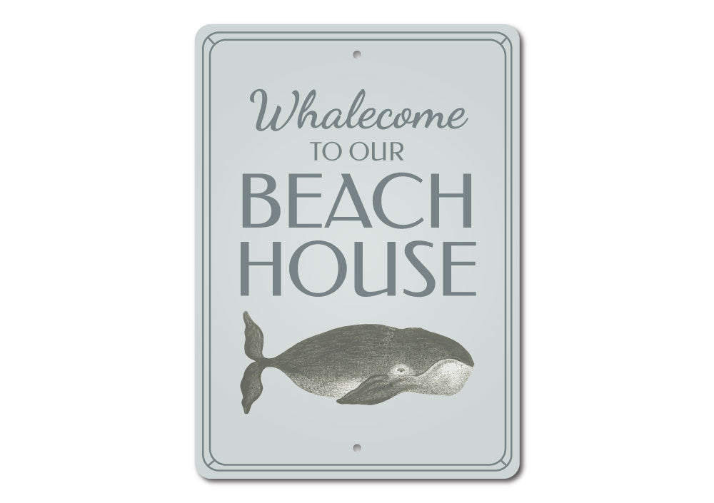 Funny Whale Sign Aluminum Sign