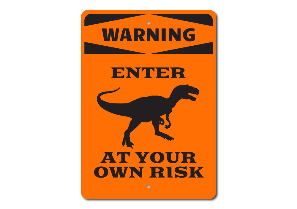 Dinosaur Warning Sign