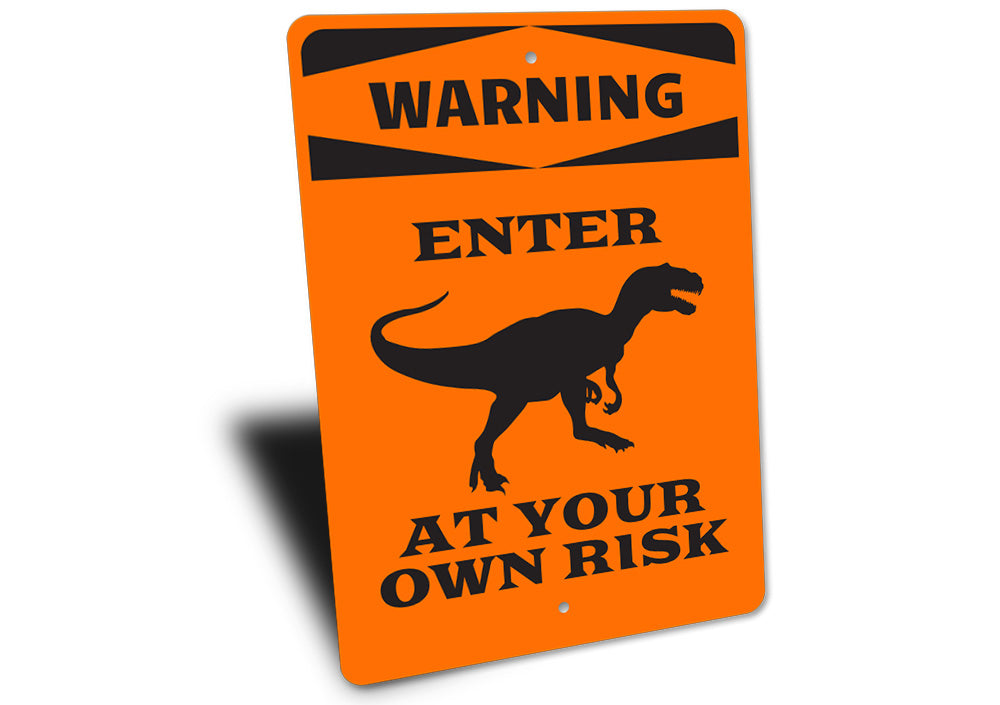 Dinosaur Warning Sign