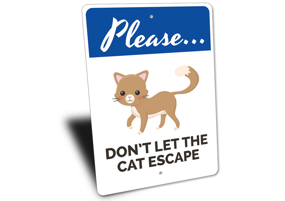 Cat Warning Sign