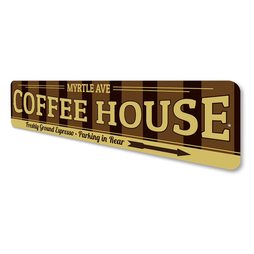 Coffeehouse Arrow Right Cafe Sign