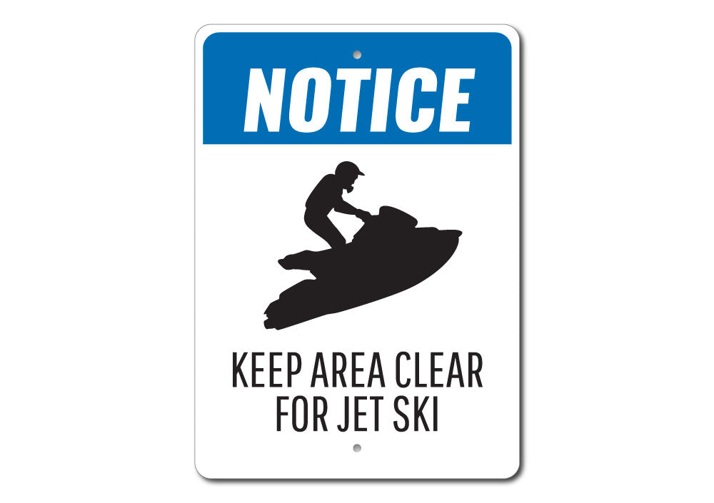 Jet Ski Notice Sign