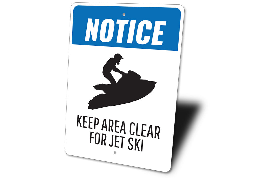 Jet Ski Notice Sign