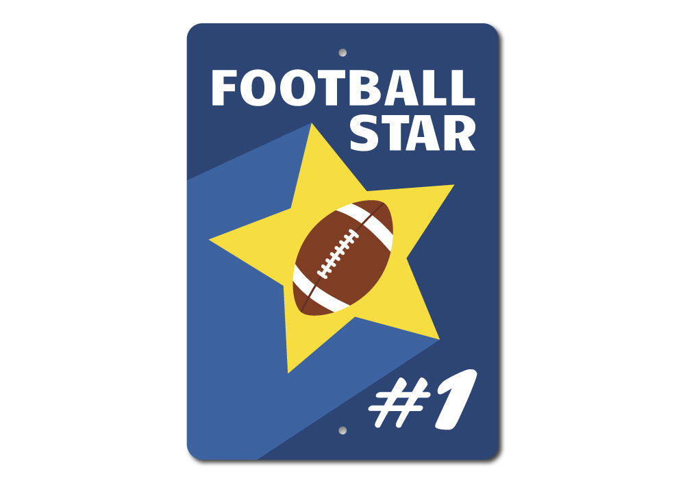 Football Star Number Sign