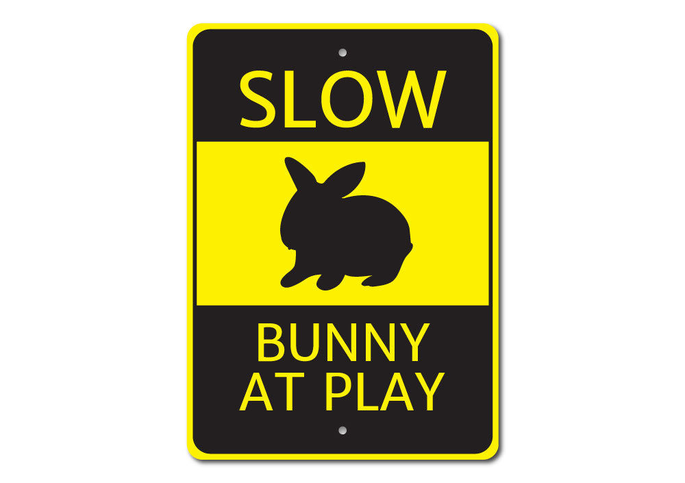 Bunny at Play Sign