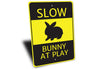 Bunny at Play Sign