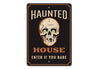 Haunted House Skull Sign