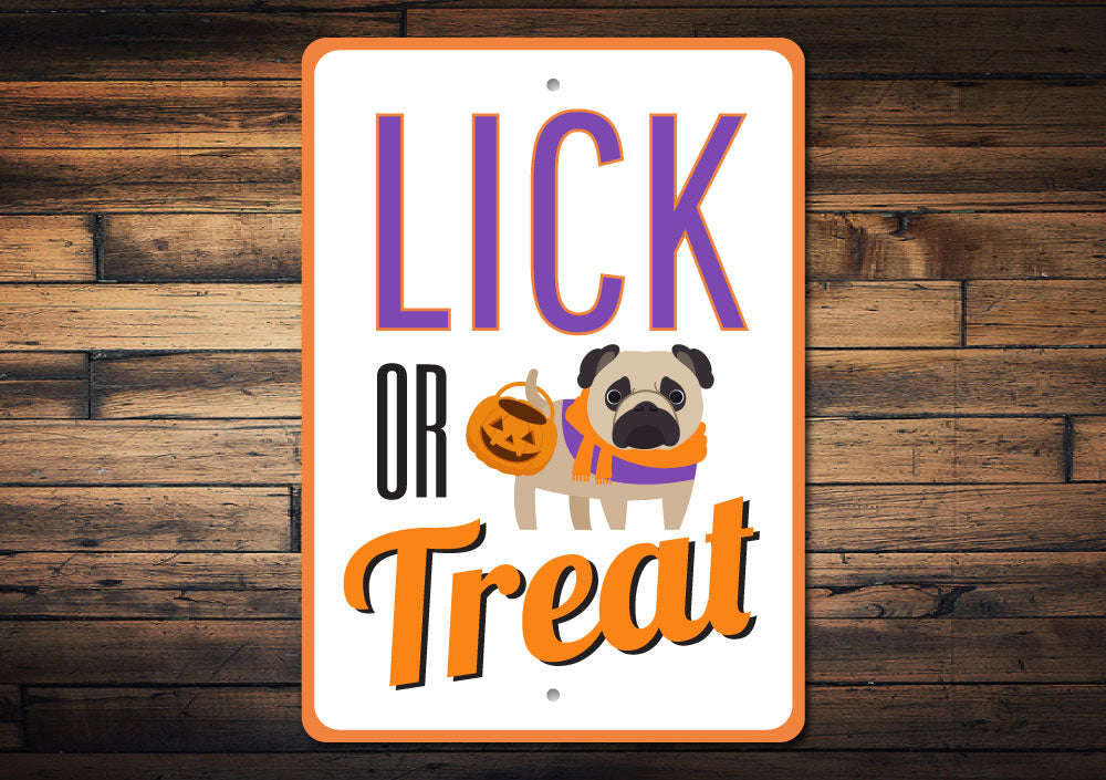 Lick or Treat Sign