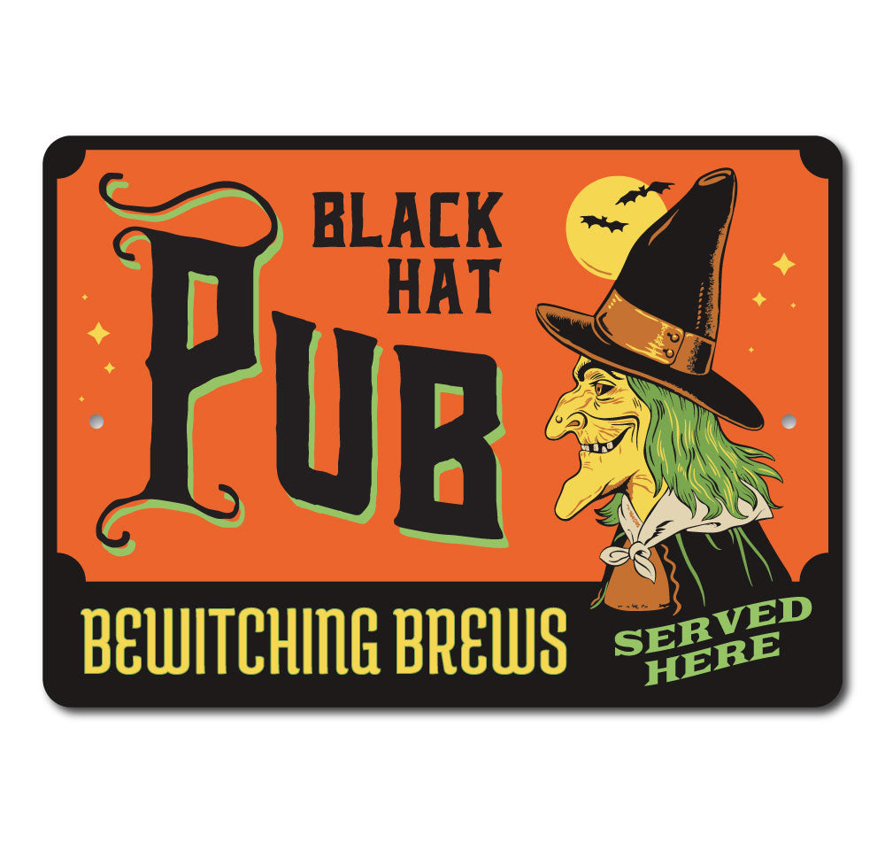 Black Hat Pub Sign