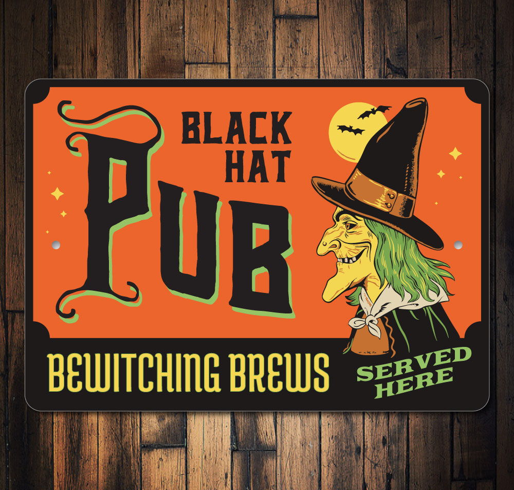 Black Hat Pub Sign