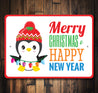 Merry Christmas Happy New Year Sign