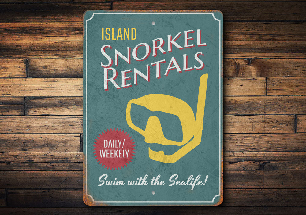 Island Snorkel Rentals Sign