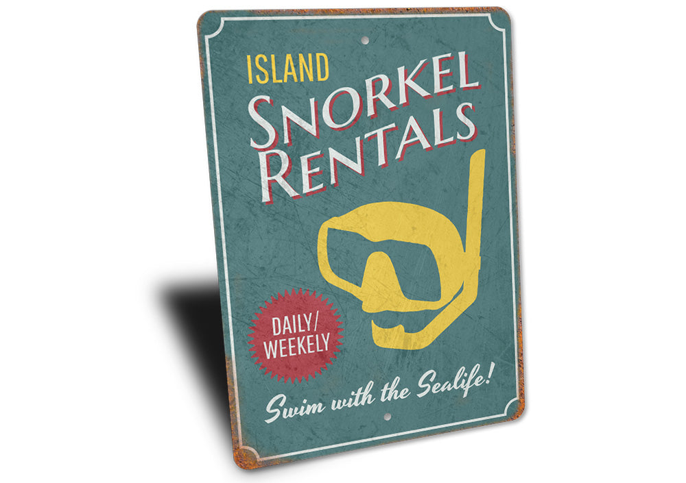 Island Snorkel Rentals Sign