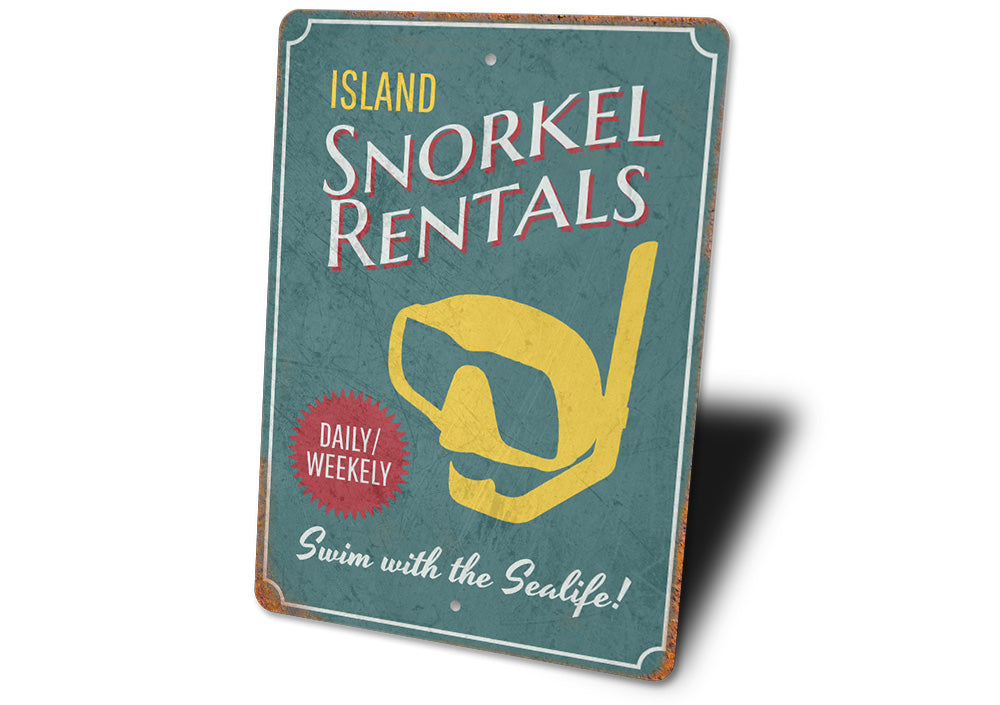 Island Snorkel Rentals Sign
