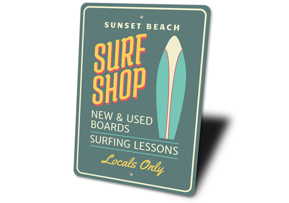 Beach Surf Shop Sign