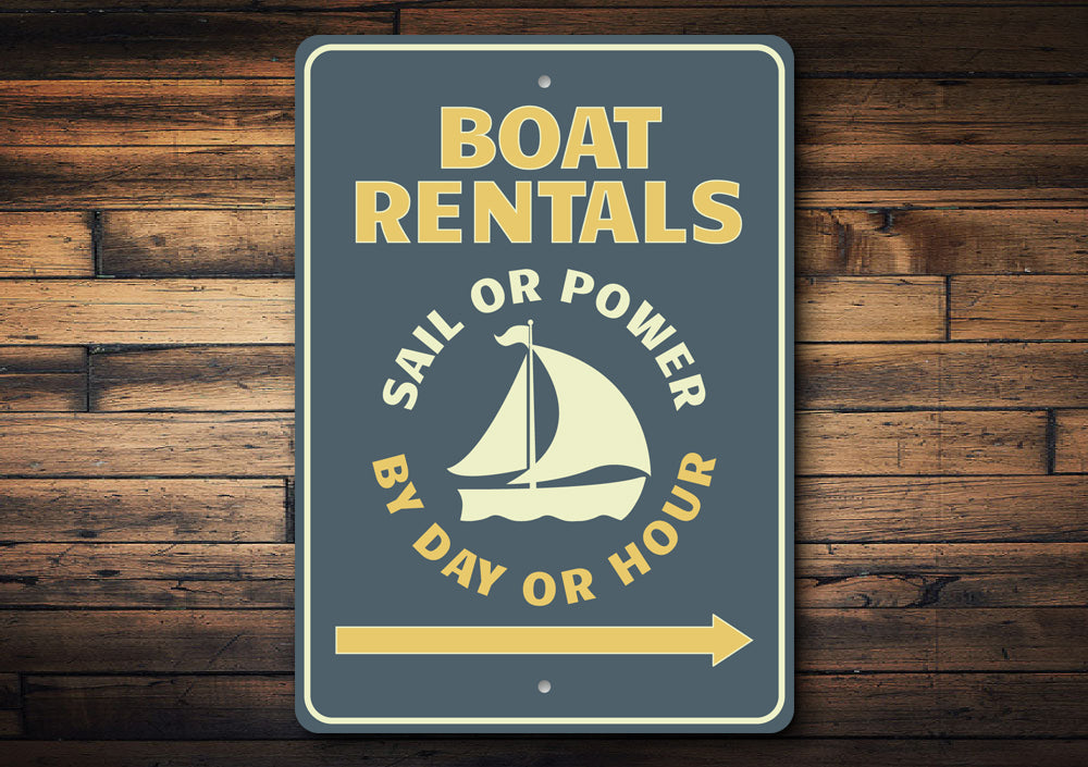 Marina Rentals Sign