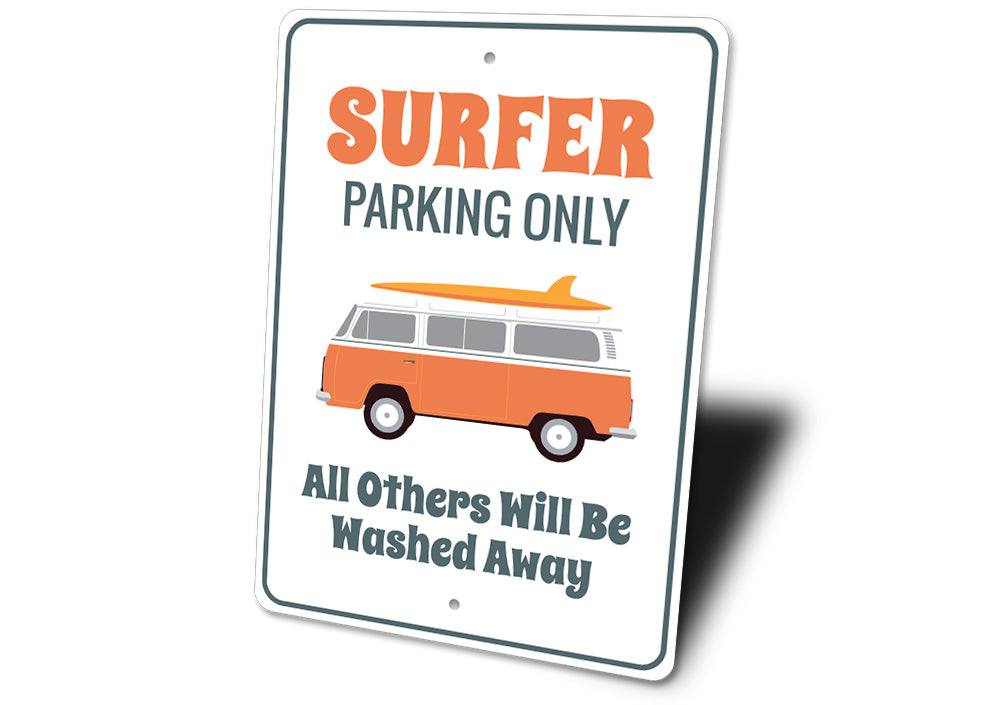 Surfer Van Parking Only Sign