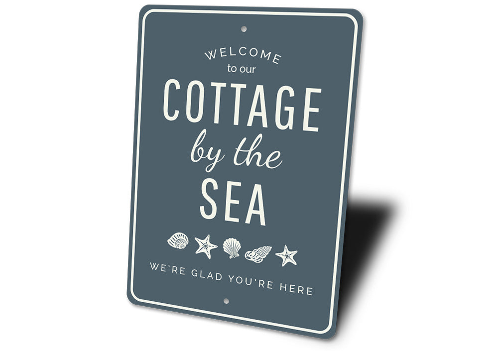 Cottage by the Sea Sign Aluminum Sign