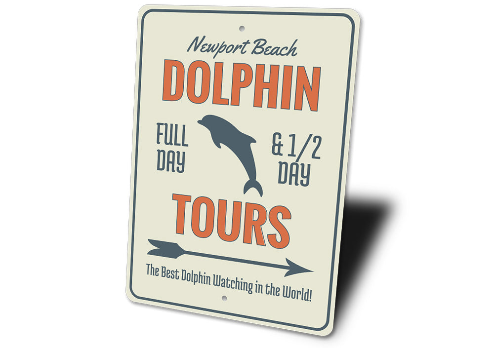 Dolphin Tours Arrow Sign