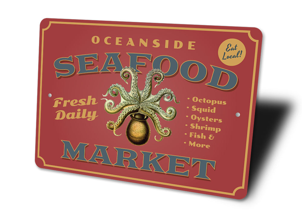 Oceanside Seafood Market Sign