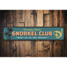 Snorkel Club Sign Aluminum Sign