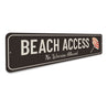 Beach Access Sign Aluminum Sign