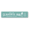 Seahorse Inn Welcome Sign Aluminum Sign