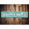 Seahorse Inn Welcome Sign Aluminum Sign