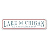 Lake Michigan Latitude Longitude Sign