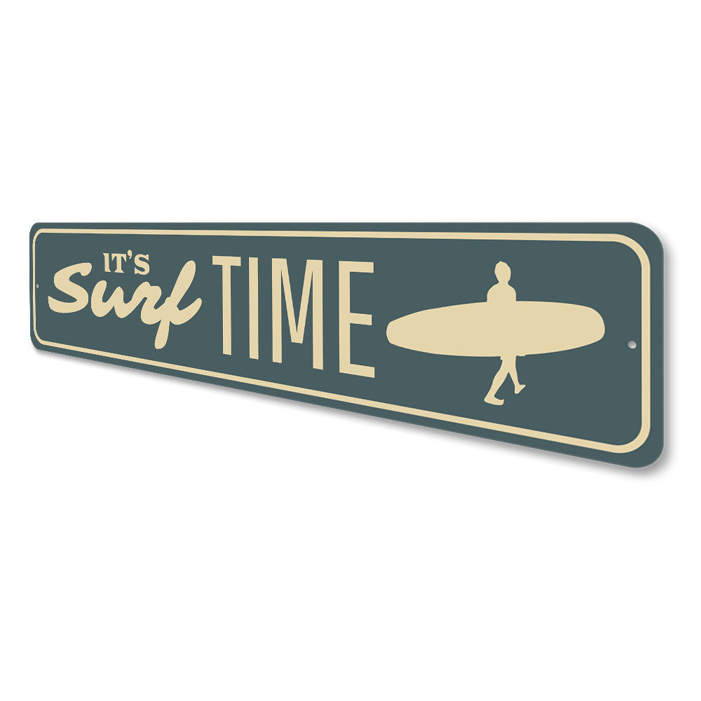 Surf Time Sign Aluminum Sign