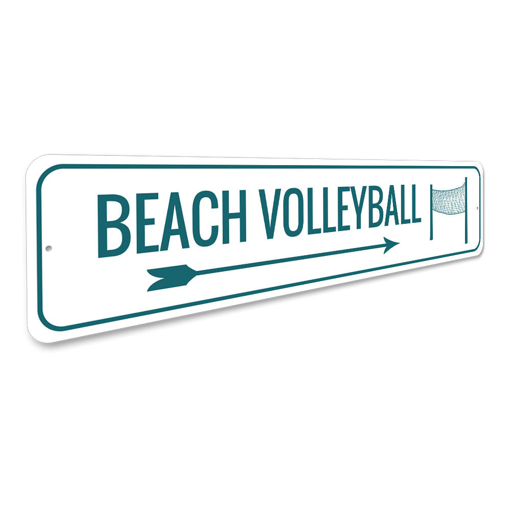 Beach Volleyball Area Sign Aluminum Sign