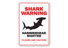 Hammerhead Shark Sign