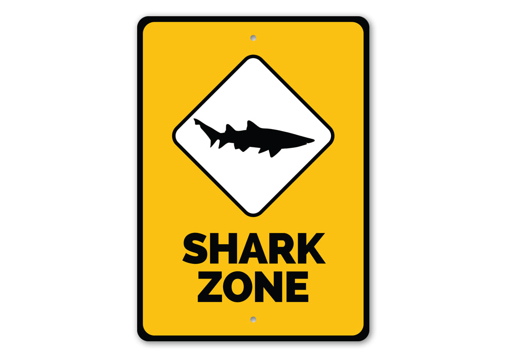 Shark Zone Sign