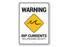Rip Currents Warning Sign